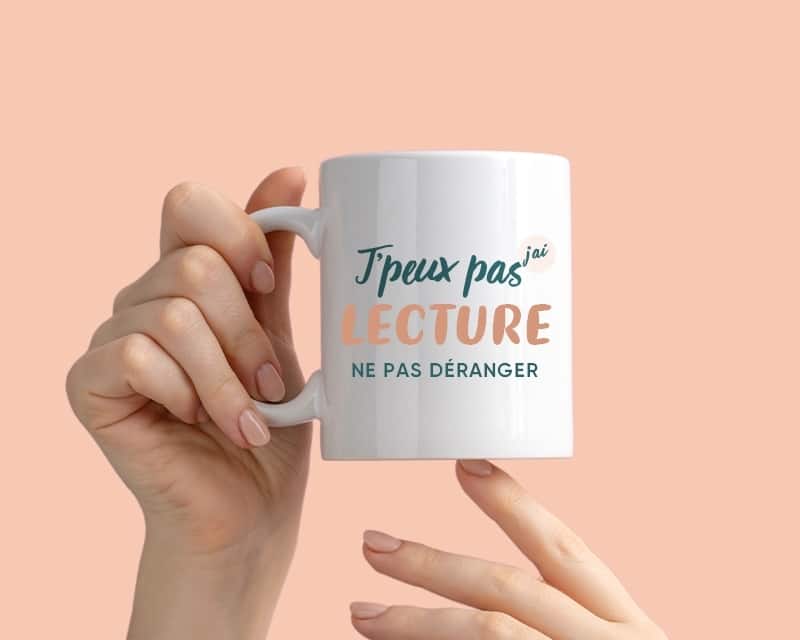 Mug Personnalis J Peux Pas J Ai Lecture Cadeaux