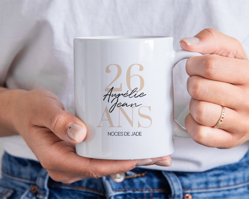 Mug personnalisé Cadeau 26 ans de mariage