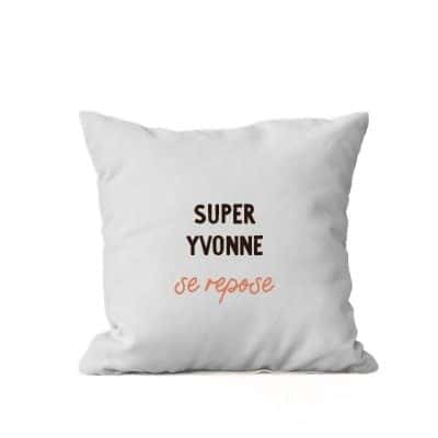 Coussin personnalisé pour une Yvonne