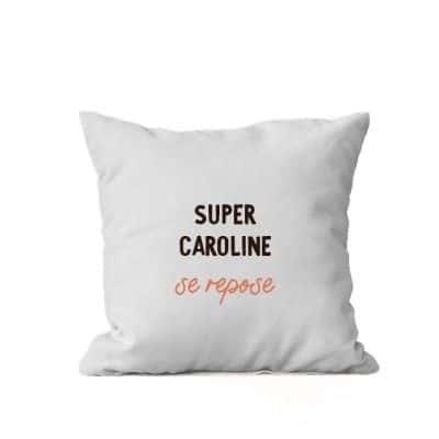 Coussin personnalisé pour une Caroline