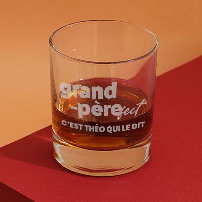Verre à whisky humoristique cadeau Fête des Pères sur Logeekdesign