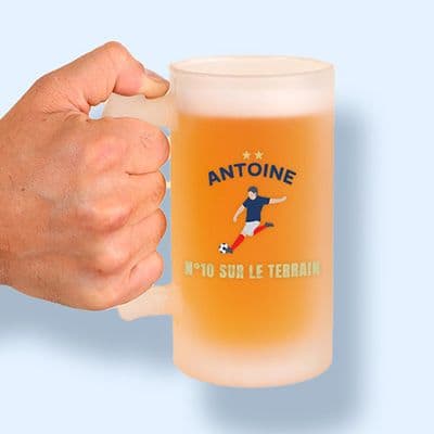 Chope de bière personnalisée - Passion Football