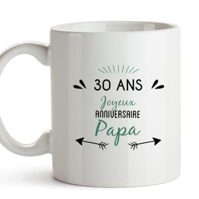 Mug message positif papa 30 ans