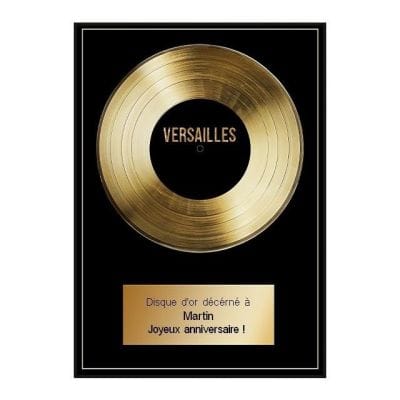 Affiche disque d’or personnalisé Versailles