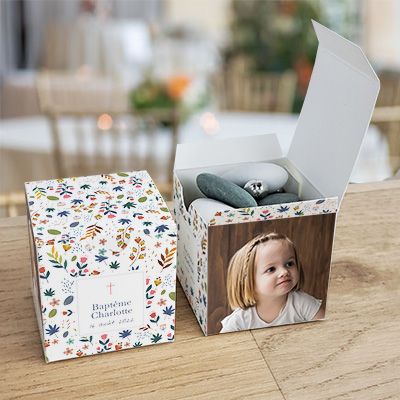 Boîte à souvenirs bébé personnalisée | Idée Cadeau Photo