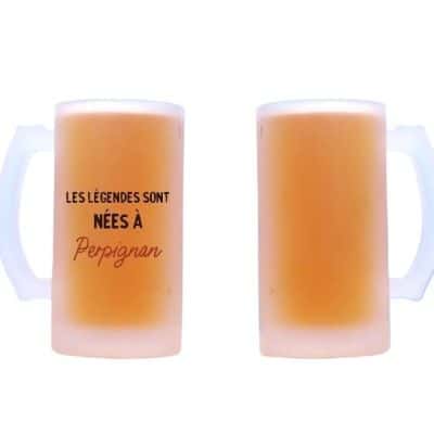 Chope de bière personnalisée Perpignan