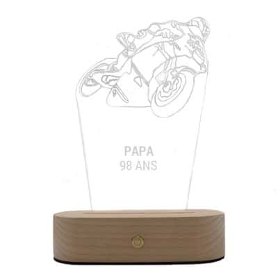 Lampe 3d moto papa 98 ans