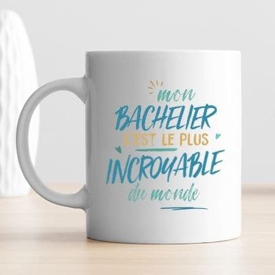 Mug personnalisé : Bachelier le plus...