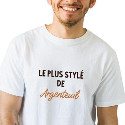 T-shirt homme personnalisé Argenteuil