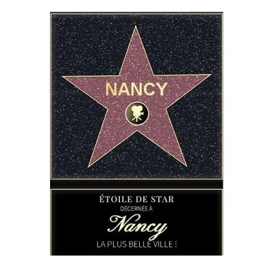 Affiche etoile de star personnalisé Nancy