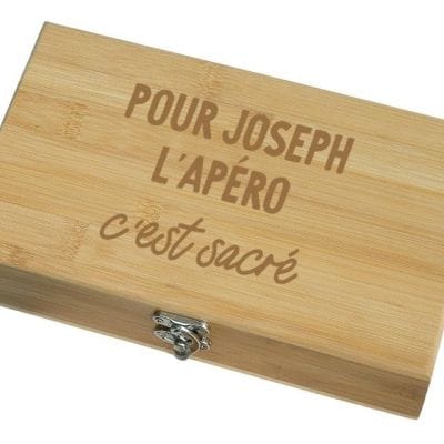 Coffret sommelier 5 accessoires personnalisé pour un Joseph