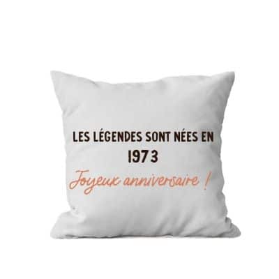 Coussin message générique femme née en 1973