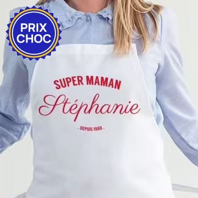 Tablier Super Belle-Maman en cuisine - 17,95 €