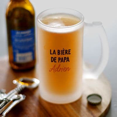 Verre à bière chope personnalisé pour un Louis