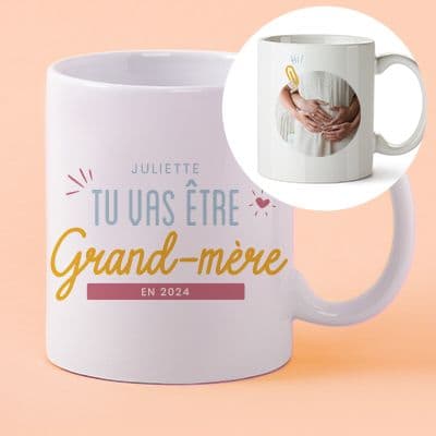 Bol Petit Déjeuner Personnalisé Fete Grand Mères - Bol Personnalisé - Bol  Fete Des Mamies
