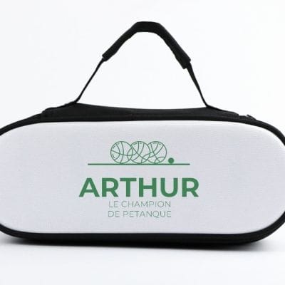Sacoche de pétanque personnalisée pour un Arthur