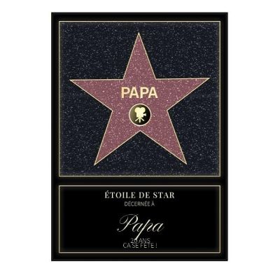 Affiche etoile de star papa 20 ans