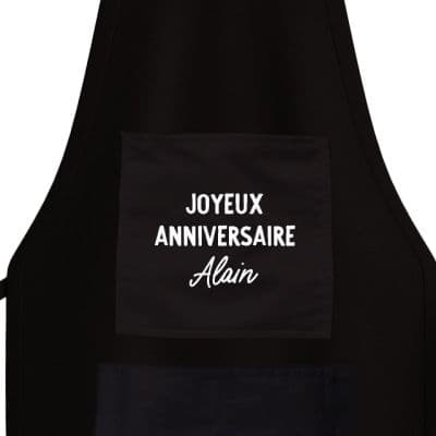 Tablier de cuisine personnalisé pour un Alain