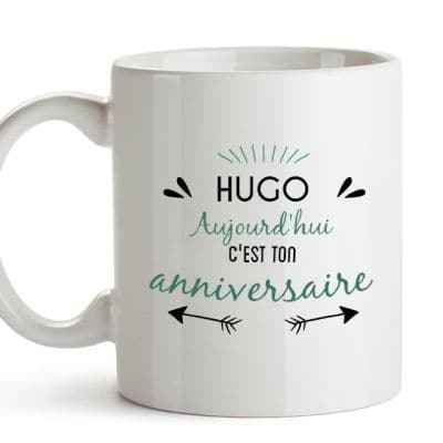 Mug personnalisé pour un Hugo