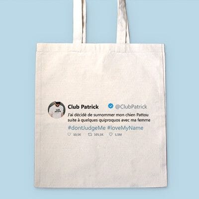 Tote Bag Personnalisable - Tweet Célèbre - 100% coton naturel