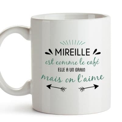 Mug personnalisé pour une Mireille