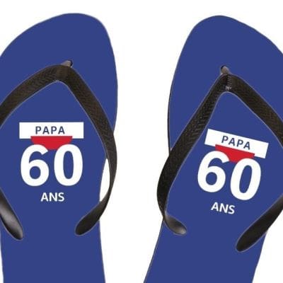 Tongs pastis  papa 60 ans