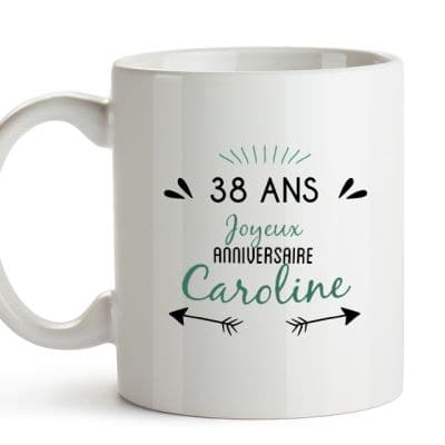 Mug avec message positif femme 38 ans