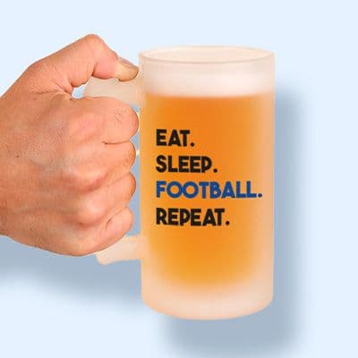 Chope de bière personnalisée - Message Football