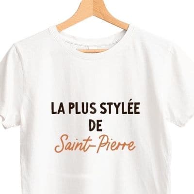 T-shirt femme personnalisé Saint-Pierre