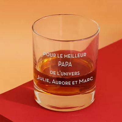 Verre à whisky personnalisé - Message