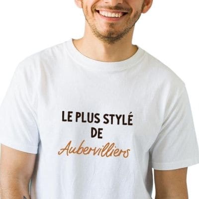 T-shirt homme personnalisé Aubervilliers