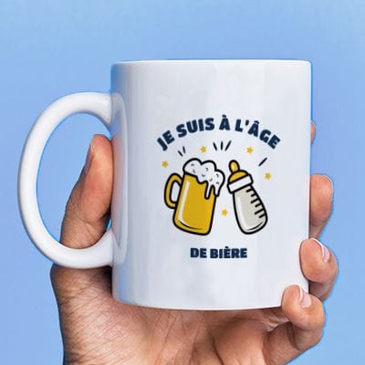 Mug personnalisé jeune papa - Chacun son biberon