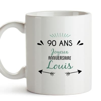 Mug personnalisable homme 90 ans