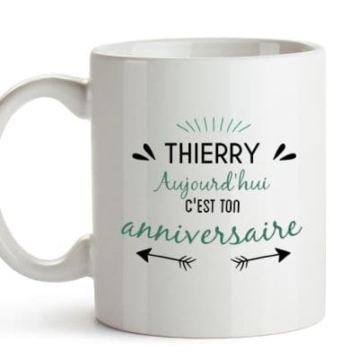 Mug personnalisé pour un Thierry