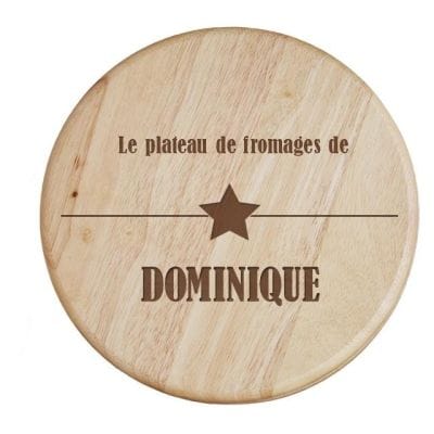 Set à fromage personnalisé pour un Dominique