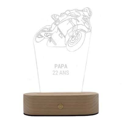 Lampe 3d moto papa 22 ans