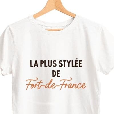 T-shirt femme personnalisé Fort-de-France