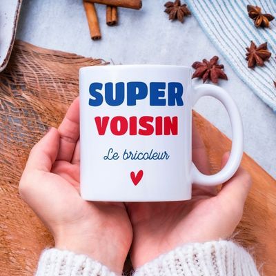 Mug personnalisé - Super Voisin 