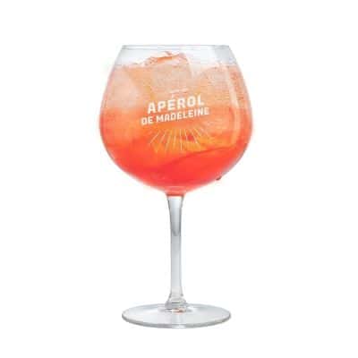 Verre à spritz personnalisé pour une Madeleine