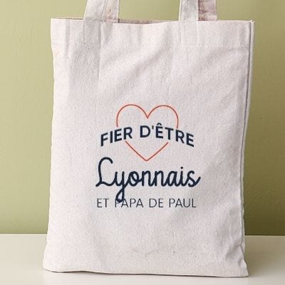 Tote bag personnalisable - Fier d'être