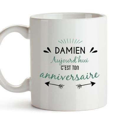 Mug personnalisé pour un Damien