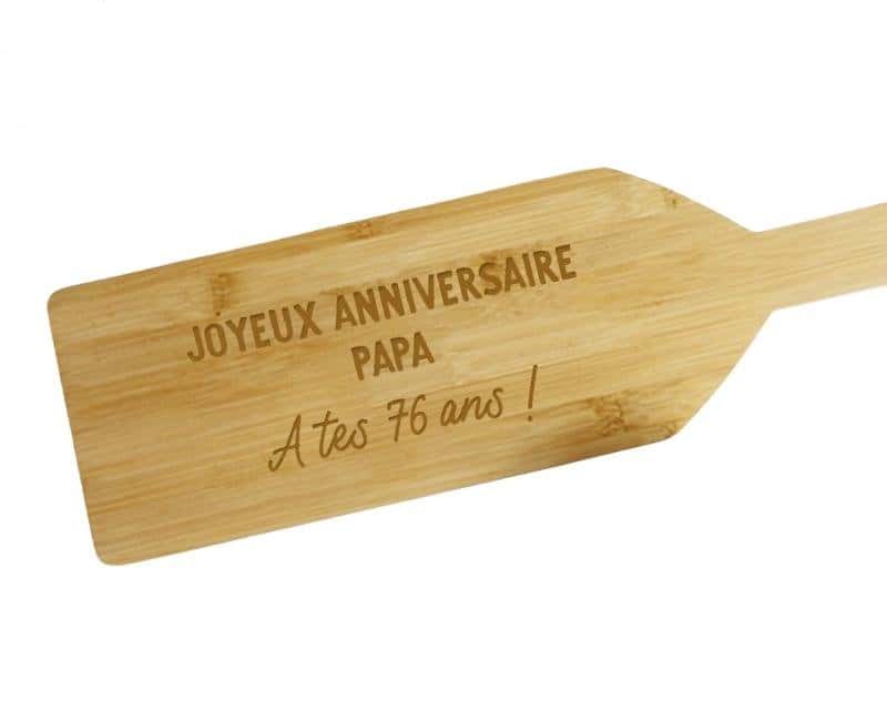 Planche à apéritif message papa 76 ans