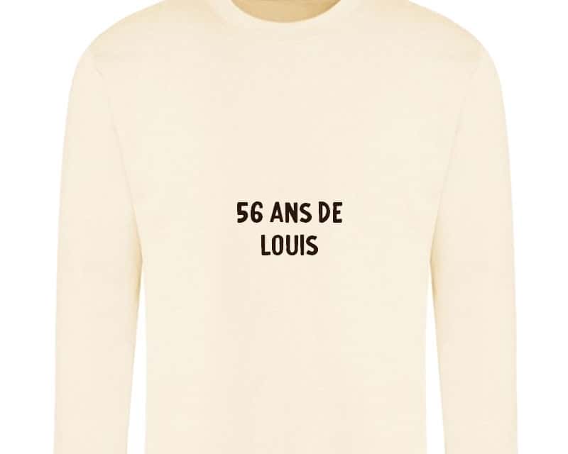 Sweat personnalisable homme 56 ans