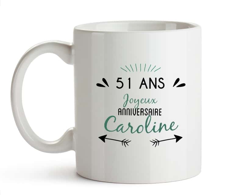 Mug avec message positif femme 51 ans