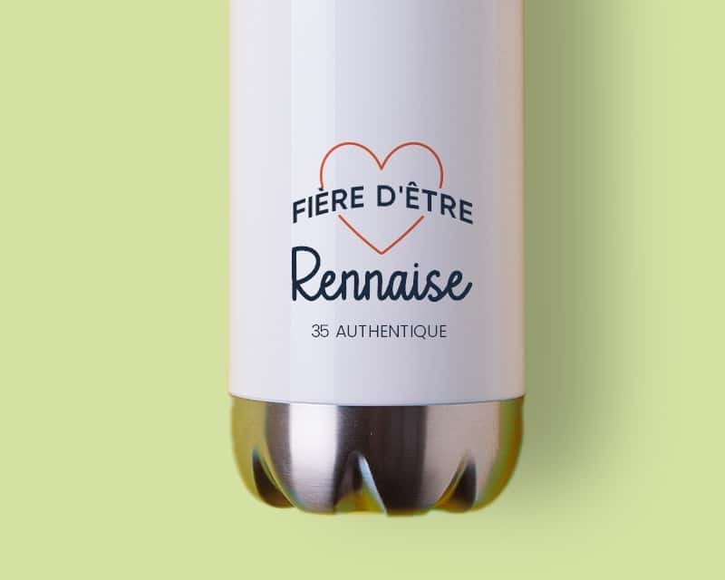 Gourde personnalisable - Fière d'être Rennaise