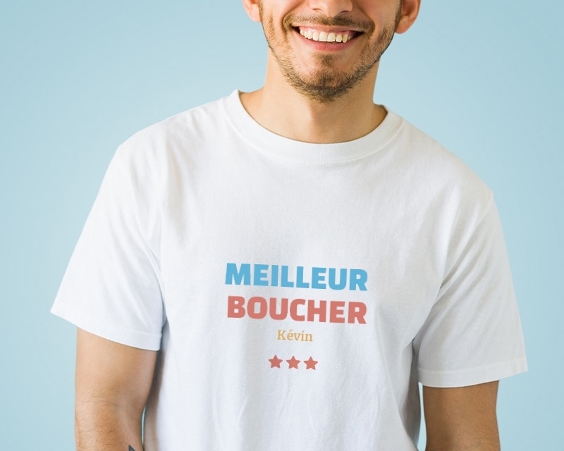 Tee shirt personnalisé homme - Meilleur Boucher