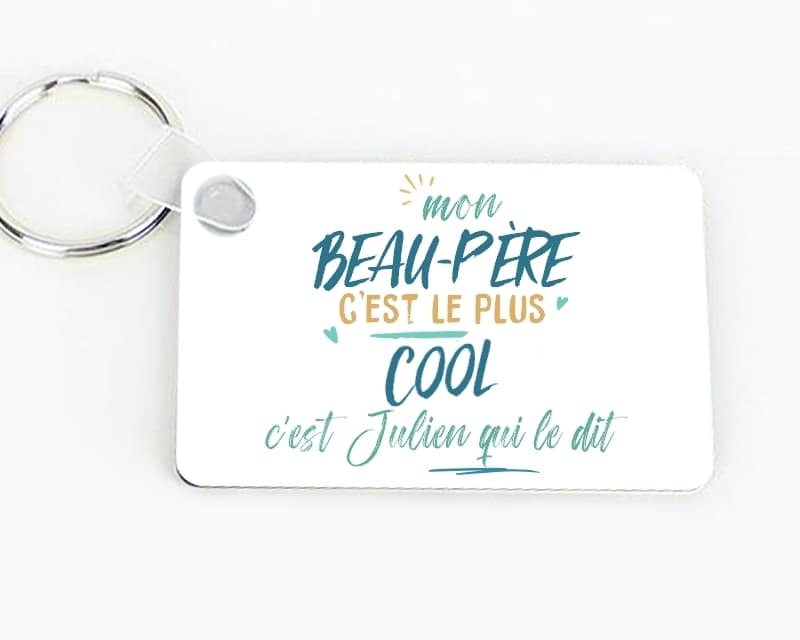 Porte-clés personnalisé : Beau-Père le plus...