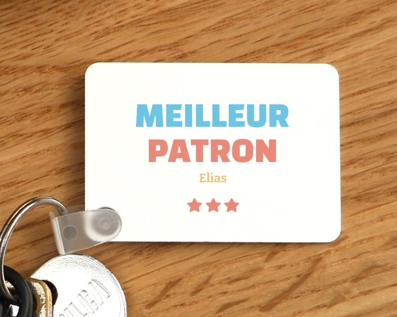 Porte-clés personnalisable - Meilleur Patron