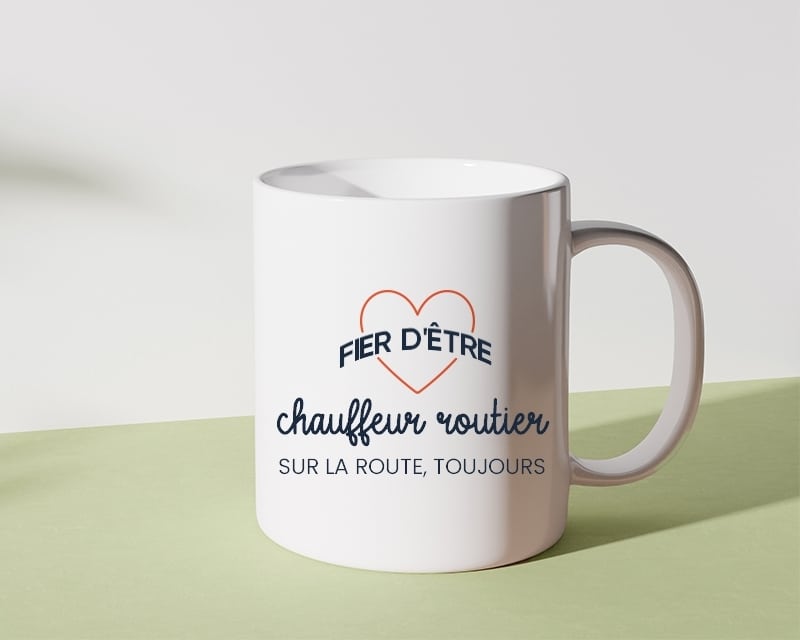 Mug personnalisé - Fier d'être chauffeur routier