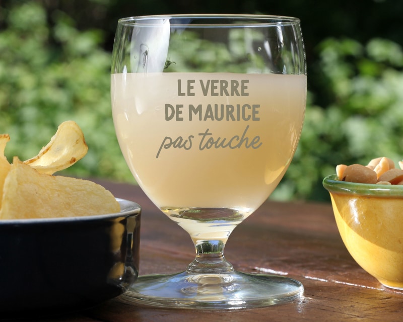 Verre à ricard ballon personnalisé pour un Pierre